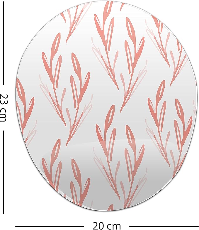 Ergonomic Mouse Pad with Wrist Rest Digital Printed Mouse Mat for Tendon Sheath Problems Non-Slip Base for Office and Home Size: 20 x 23 cm