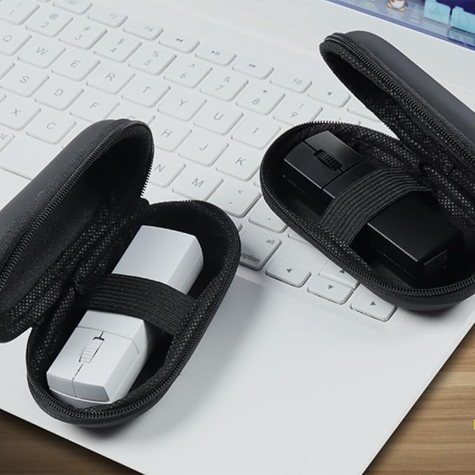 Wireless Mouse Mini Small Wireless Mouse Travel Mouse Portable Mini Cordless Mouse Rechargeable Wireless Mouse 2.4G Optical Mouse with USB Receiver for PC Laptop Computer(Black)