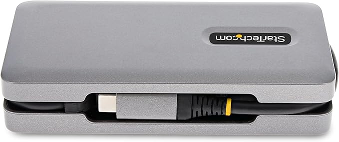 StarTech.com USB-C Docking Station for MacBook Pro M1 M2 M3 M4 and Windows 4K 60Hz HDMI or DP Video USB 10Gbps Hub 100W Laptop Charging GbE 1ft/30cm Cable