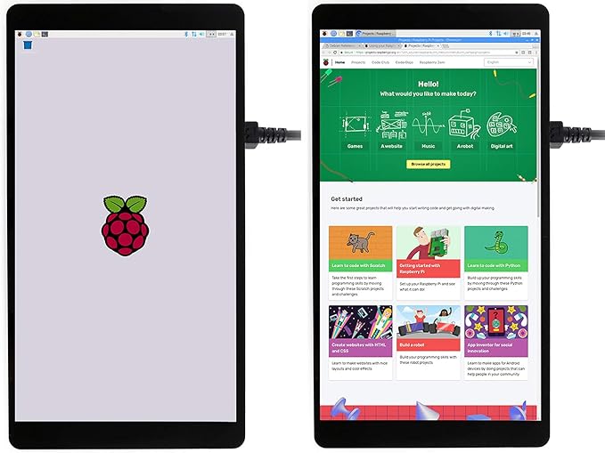 waveshare 5.5inch HDMI AMOLED Display 1080x1920 Resolution Capacitive Touch Screen with Toughened Glass Cover 6H Hardness for Raspberry Pi 4B/3B+/3B/2B/Zero/Zero W and Jetson NanoPCMulti Systems