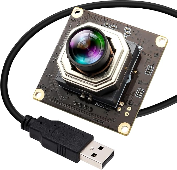 USB Camera Module 4K Autofocus Webcam 1080P@120fps High Speed Low Light 12MP Wide Angle No Distortion Lightburn PC Cam for Industrial Inspection Altimeter Microscope 3D Printer
