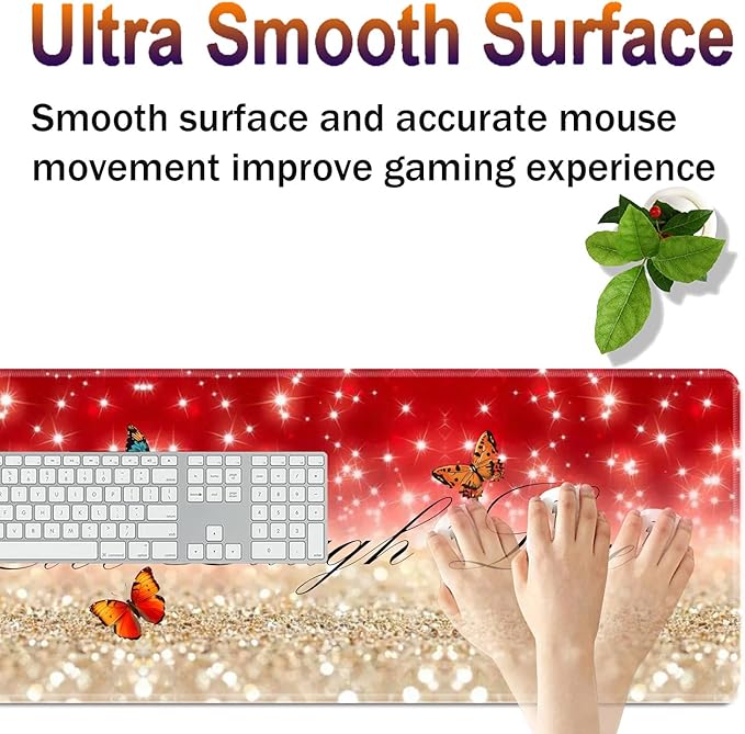 Large XXL Gaming Desk Mat 31.5x 11.8 Ergonomic Keyboard Wrist Rest &amp Mouse Pad Wrist Rest + Coaster Set Non-Slip Base Memory Foam Office and Home Live Laugh Love