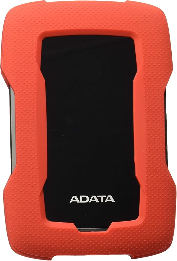 ADATA Durable Series HD330: 1TB Red External USB 3.1 Portable Hard Drive Gaming Console Compatible