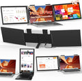 HotYeah Laptop Screen Extender One Cable Connection (Windows &amp Mac) 14 1080P Dual Portable Monitor USB-C HDMI Wireless Travel Extended Display Triple Screen Monitor for 12-16.5 Laptop