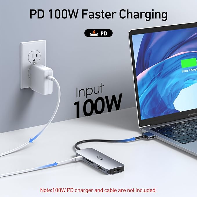 Selore Docking Station for MacBook Pro Air USB C Hub for MacBookDual HDMI Adapter for USB for MacBookDocking Station Dual Monitor for MacBook Pro Air with Dual HDMIUSB C2 USB APDSD/TF Reader