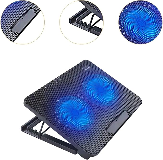 Laptop Cooling Pad with 2 Fans Accessory Lightweight Multifunctional for Home