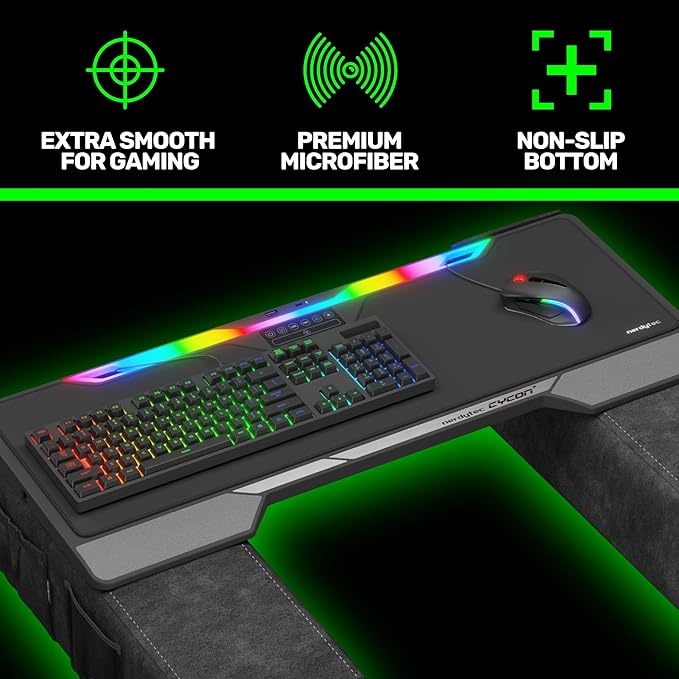 Couchmaster® XXL Mouse Pad 80x25.5cm Perfect for CYCON³ Non-Slip Premium Microfiber Ultra-Smooth Ergonomic Gaming Mousepad