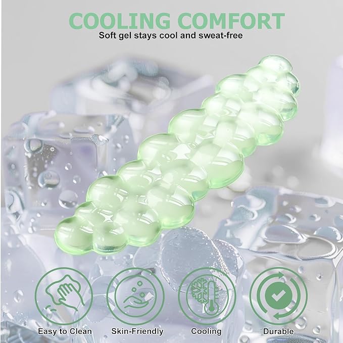Gel Cloud Wrist Rest Keyboard Cute Wrist Rest for Computer Keyboard Ergonomic keyboard Wrist Rest and Soft Mouse Wrist Rest for Typing Pain Relief Suitable for Office Home Computer Gaming Green