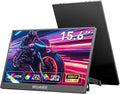 WUAWE 15.6 Inch Portable Monitor with Built-in Stand 1080P FHD 60Hz External Second Computer Monitor with Speaker HDMI USB-C for PC Mac Phone PS5 Switch Xbox PS4/5.