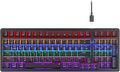 Newmen GM328 Gaming Mechanical Keyboard18 LED Backlit Effects 100 Keys Wired Mechanical Keyboard with Linear Red Switch Double-Shot KeycapsGaming Keyboards Compact Design for Gamers and Work