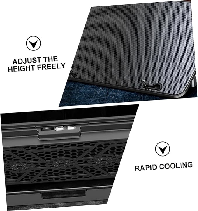 ARTIBETTER Laptop Cooling Stand with Fans Slip Design for Stable Use Compatible with Various Laptop Models for Gaming and Work Efficient Fan for
