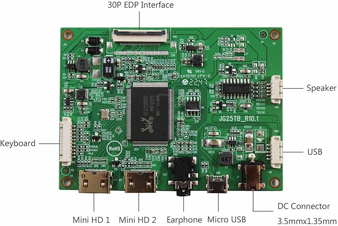 VSDISPLAY 12.6 NV126B5M-N41 12.6inch 1920X515 LCD Screen Work with LCD Controller VS-RTD2556HM-V1