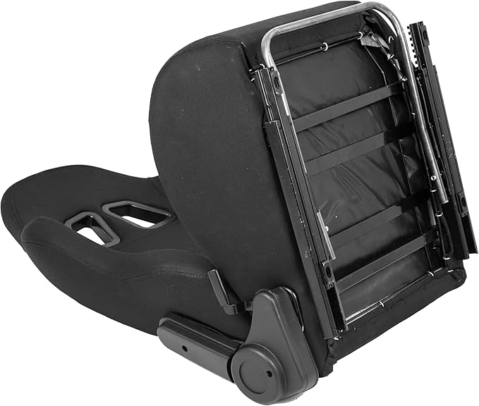 Minneer Dual Lock Slide Racing Seat Load 300 Pounds Adjustable Angle Comfortable Ergonomics Large Tall seat Flight Racing Gaming Chair Fit for Most Racing Simulatior Cockpit On The Market (Black)