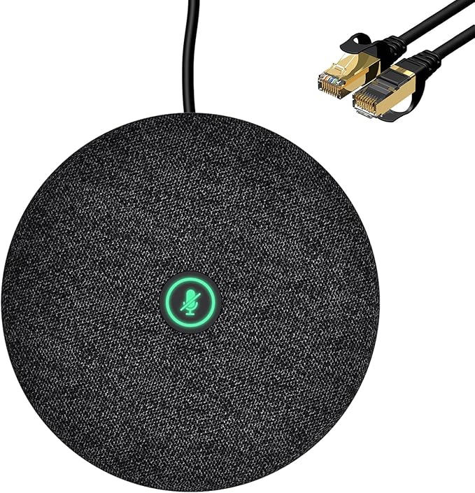 Expansion Mic Only for TB5 Plug and Play 360° Omnidirectional Microphone Intelligent Voice Enhancement and Noise Reduction Indicator Lights &amp Mute Control Audio Range from 16 ft to 26 ft…