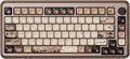 Akko MU02 Mechanical Keyboard with Walnut Wooden Case 75% RGB 2.4G Wireless/Bluetooth/Wired Hot-Swappable Gaming Keyboard with PBT Dye-Sub Keycaps for Mac &amp Win (Mountain Seclusion Rosewood Switc