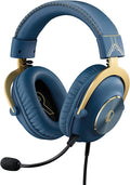 Logitech G PRO X Gaming Headset - Blue VO!CE Detachable Microphone Comfortable Memory Foam Ear Pads DTS Headphone 7.1 and 50 mm PRO G Drivers Official League of Legends Edition