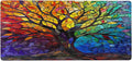 Color Tree Glass Large Mouse Pad Gaming Mousepad Desk Mat for Desktop Computer Keyboard Waterproof Mouse Mat Desk Pad with Non-Slip Base for Game School Office Home 35.4 x 15.7