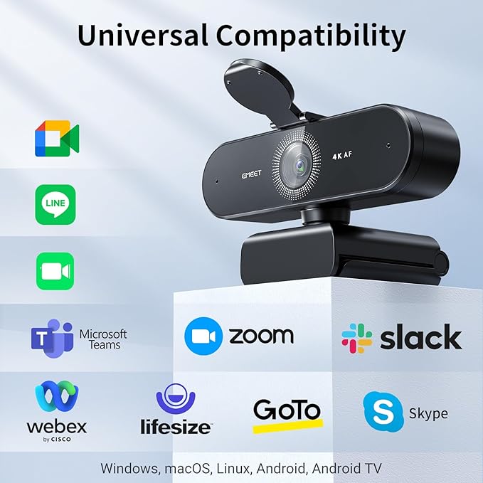 EMEET NOVA 4K PDAF Autofocus and C9501080P Webcams