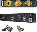 FEELWORLD T51-H Triple 5 inch 2 RU Rack Mount Monitor 800×480 Broadcast LCD Monitor with HDMI AV Input and Output