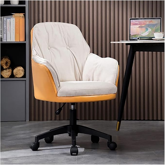 Adjustable Office Computer Chair with Armrest Office Chairs Furniture Lift Swivel Backrest Chair Game Armchair Computer(Green-Black)