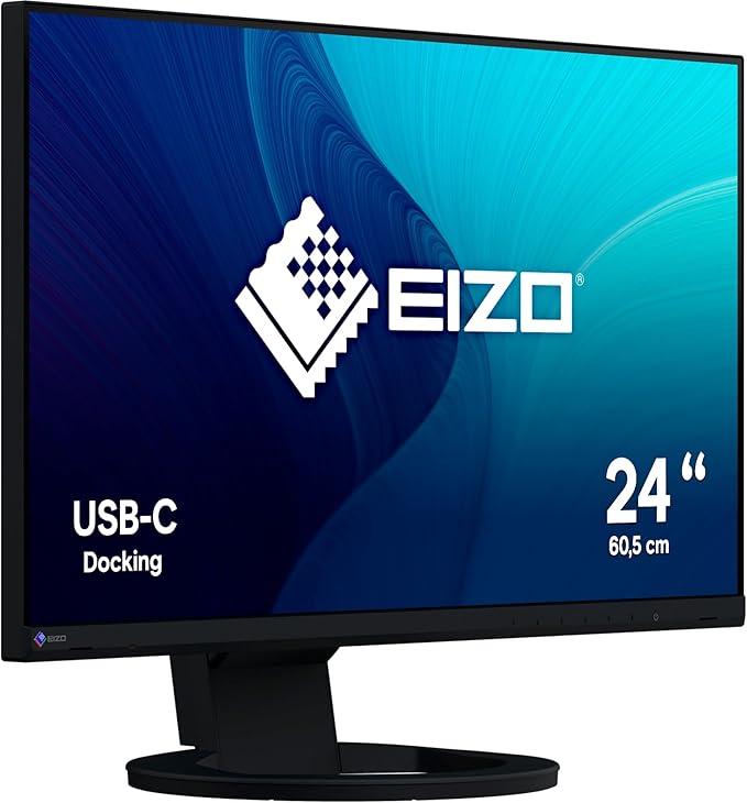 Eizo FlexScan EV2480-BK - 60 cm (23.8 Zoll) LED 1920 X 1080 IPS-Panel Pivot Speaker USB-C DisplayPort HDMI