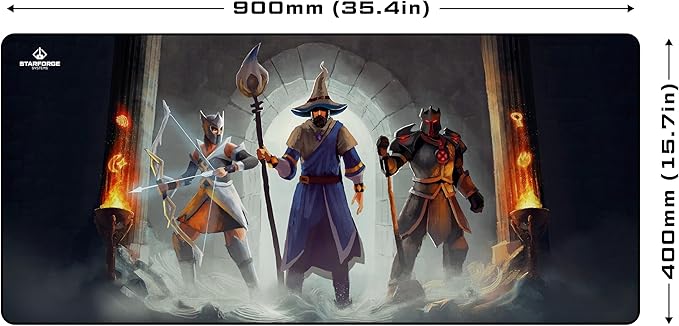 Dungeon - Old School RuneScape Gaming Desk Mat – Large Extended Mouse &amp Keyboard Pad