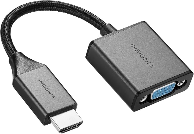 Insignia HDMI-to-VGA Adapter Model: NS-PG95503 Black
