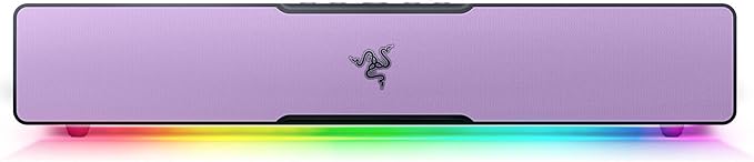 Razer Leviathan V2 X: PC Soundbar - Compact Design - Chroma RGB - USB Type C Power and Audio Delivery - Bluetooth 5.0 - for PC Laptop Smartphones Tablets &amp Nintendo Switch - Kuromi Edition