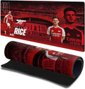 Head Case Designs Officially Licensed Arsenal FC Declan Rice 2024/25 Crest Kit and Players 23.62 x 11.81 x 0.12 inches (600 x 300 mm) - L Gaming Office Desk PC Keyboard Mouse Mat Pad
