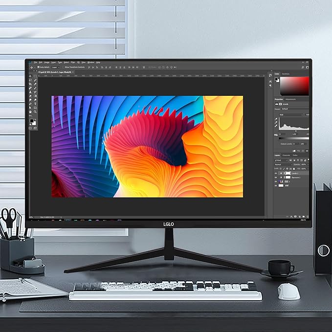 27 Inch 4K UHD (3840x2160) Monitor Dual Mode 4K@60Hz/2K@144Hz IPS Panel Borderless Design HDR400 99% sRGB Work &amp Gaming Monitor for Designers Office and PC Gaming with HDMI Display Port