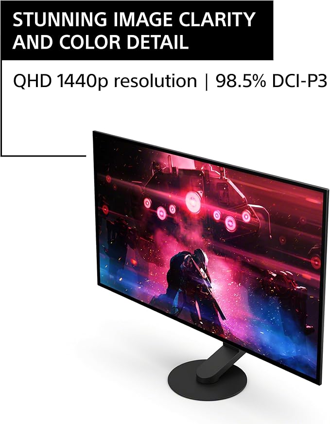 Sony INZONE M10S 27” OLED QHD (2560x1440) 480Hz 0.03ms GTG NVIDIA G-SYNC Compatible Gaming Monitor (Renewed)