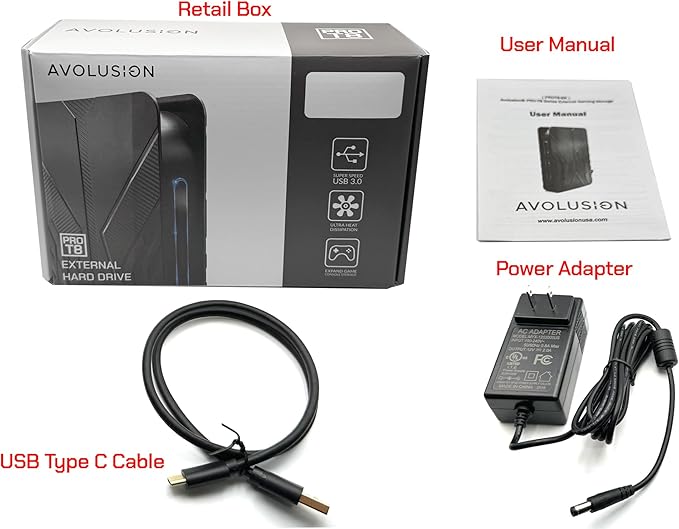 Avolusion PRO-T8 4TB USB 3.0 External Hard Drive for Windows OS Desktop PC/Laptop - 2 Year Warranty (Renewed)