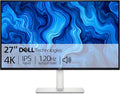 Dell S27 Series 27 4K Monitor (3840 x 2160) 120Hz 1500:1 Contrast Ratio AMD FreeSync Premium sRGB 99% Integrated 2x5W Speaker Height/Tilt/Swivel/Pivot DisplayPort/HDMI - Ash White