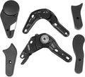 cabilock 6 Pcs Gaming Office Chair Regulators Computer Chair Adjusters Chair Multi Angle Tuners E- Sports Chair Adjusters Chair Accessories Black