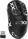 MAMBASNAKE Attack Shark X3 Wireless Gaming Mouse 49g Ultralight PixArt PAW3395 26000 DPI Bluetooth/2.4Ghz /Wired Tri-Mode 200Hrs Rechargeable Battery Kailh GM8.0 Switch for PC/MAC/Win Black&ampT