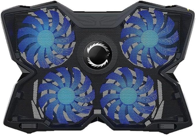 Laptop Radiator BaseQuiet Cooling Fan 1400 RPM High Speed with 5 Silent Big Fans Suitable for 10-15.6'' Laptop