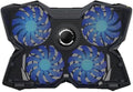 Laptop Radiator BaseQuiet Cooling Fan 1400 RPM High Speed with 5 Silent Big Fans Suitable for 10-15.6'' Laptop