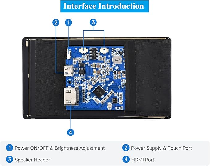 5inch Capacitive Touch Screen 720×1280 5-Point Touch IPS HDMI LCD Display Compatible with Raspberry Pi 5/4B/3B/Zero/Zero W/Zero 2W/Pico/Pico W/Pico 2/Win 11/10/8.1/8/7/Jetson Nano/Jetson Orin Nano