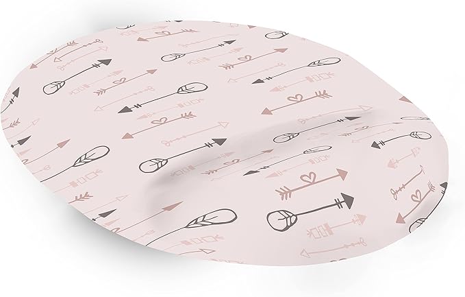 Ergonomic Mouse Pad with Wrist Rest Digital Printed Mouse Mat for Tendon Sheath Problems Non-Slip Base for Office and Home Size: 20 x 23 cm