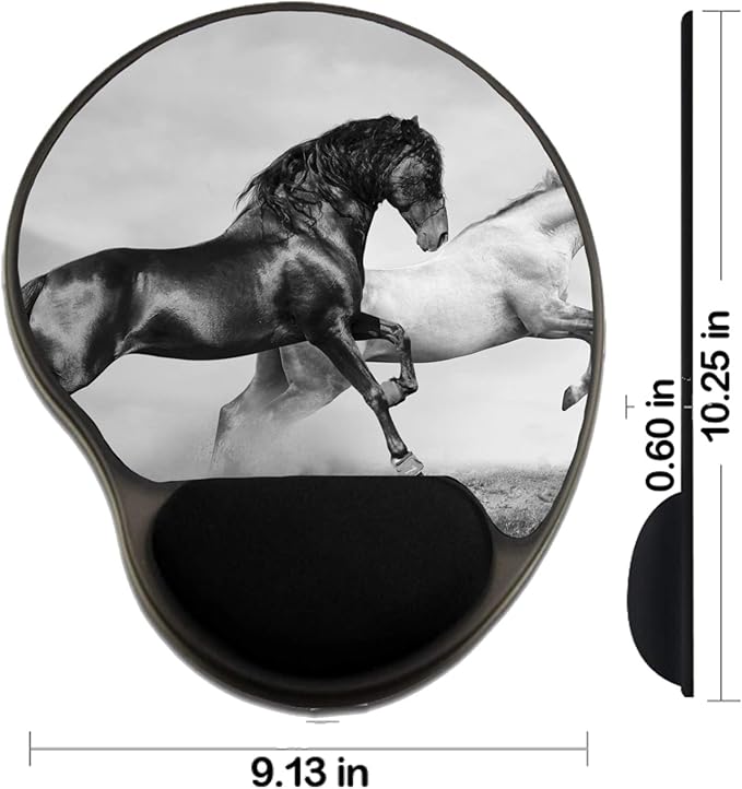 MSD Mousepad Wrist Rest Protected Mouse Pads Mat with Wrist Support horses in summer IMAGE ID 13274988