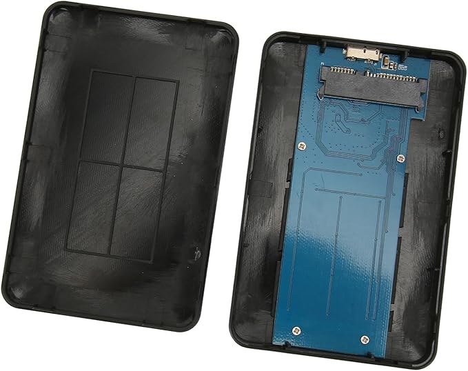Zyyini Encrypted Hard Drive Enclosure 3TB 5Gbps Encrypted USB 3.0 2.in SATA Hard Drive Enclosure Password Access Hardware for 7 8 10 for OS X 10 and