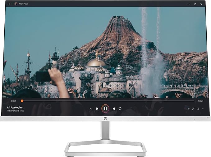 HP Series 5 524sf Monitor 94C17AA#ABA (Replaces M24f) 24 FHD IPS (1920x1080) Display 1x HDMI 1x VGA Flicker-Free Ideal for Home &amp Business Black/Silver