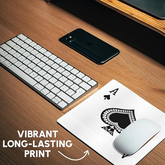 3dRose LLC 8 x 8 x 0.25 Inches Mouse Pad Ace of Spades (mp_76552_1)