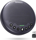 EMEET Conference Speaker and Microphone w/8 Mics 360° Voice Pickup Noise Reduction Bluetooth/USB/Dongle Speakerphone for 10 People w/Daisy Chain for 18 Compatible w/Leading Platforms 2025 Version