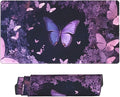 Purple Dreamy Hollow Butterfly Desk Cover MatExtended Large Mouse PadComputer Laptop Mat Desk Decor for Office Game Home 30x16 Inch