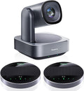 Tenveo Conference Room Video Camera System Bundle 11X Optical Zoom FHD 1080P 60FPS USB3.0/HDMI PTZ Camera and MagiCall-EX Daisy Chain Bluetooth Wireless Conference Speakerphone for Conference Church
