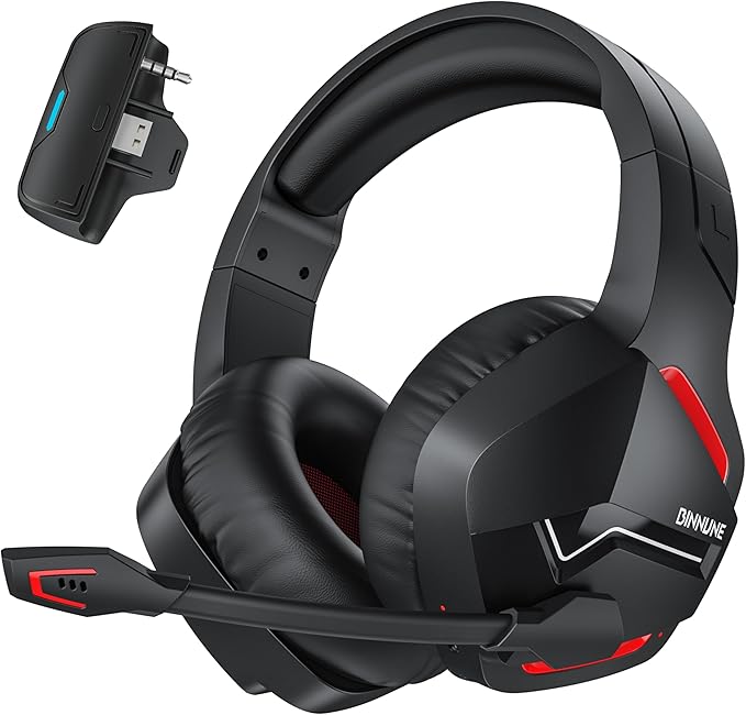 BINNUNE Xbox Wireless Gaming Headset for Xbox Series X/S Xbox One120H Ultra-Long Battery Bluetooth 5.3 Gaming Headphones with Noise-Canceling Mic Comfortable Over-Ear Headphones