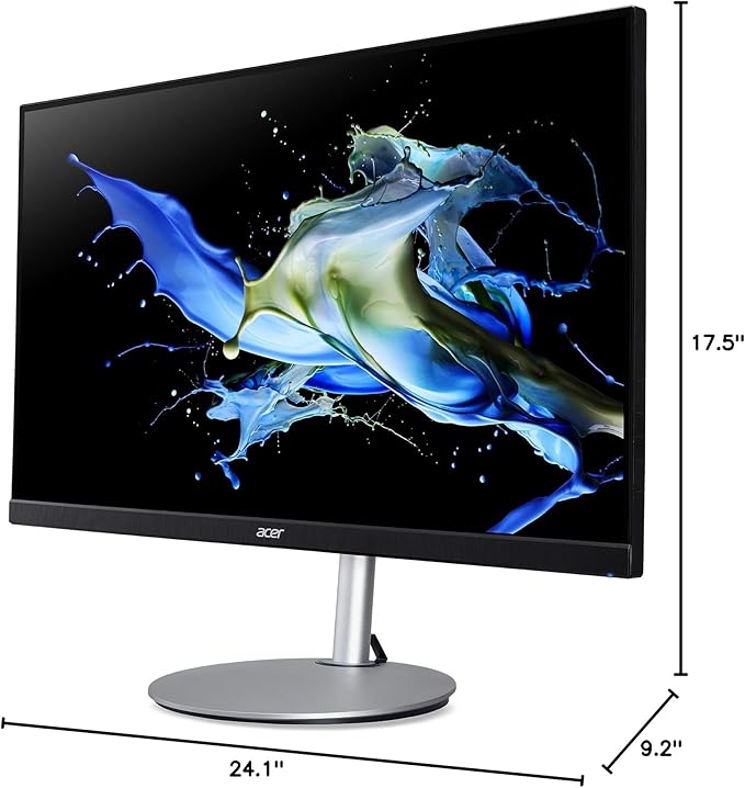 acer CB272U Ebmiiprx 27 WQHD 2560 x 1440 Home Office Monitor | AMD FreeSync | 1ms VRB | 100Hz | Zero Frame | Height Adjustable Stand with Swivel Tilt &amp Pivot (Display Port 1.2 &amp 2 x HDMI 2.0