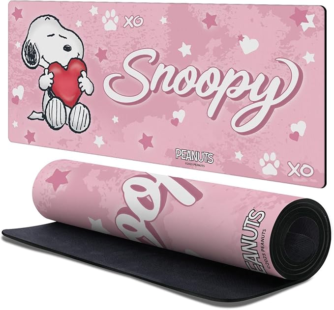 Head Case Designs Officially Licensed Peanuts Snoopy XOXO Graphics 37.4 x 15.75 x 0.16 inches (900 x 400 mm) - XL Gaming Office Desk PC Keyboard Mouse Mat Pad