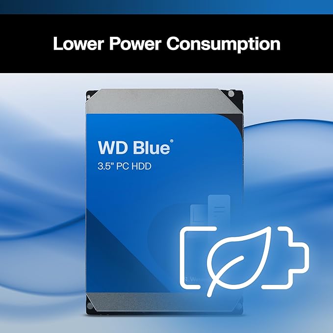 Western Digital 4TB WD Blue PC Internal Hard Drive HDD - 5400 RPM SATA 6 Gb/s 128 MB Cache 3.5 - WD40EZZX
